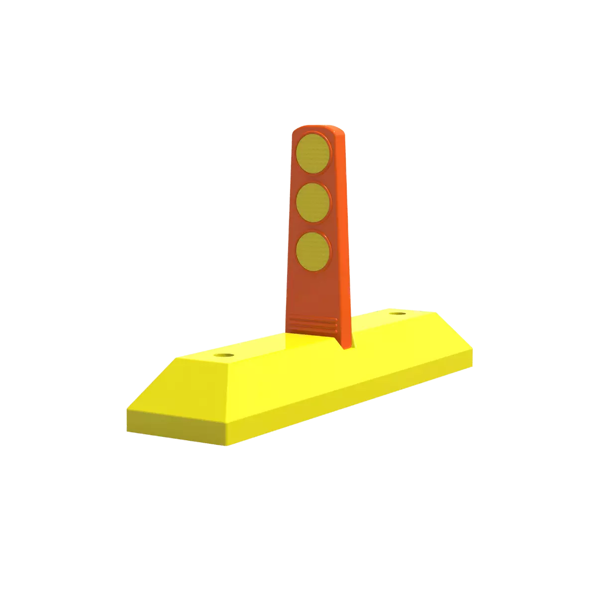 La Paleta Canalizadora Poliflexy 70 es una excelente opción para canalizar carriles de contraflujo, desviaciones o, mejor aún, ciclovías.