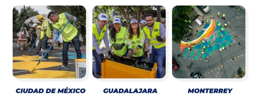 Estrategia misión cero para calles mas seguras en ciudades principales de México.